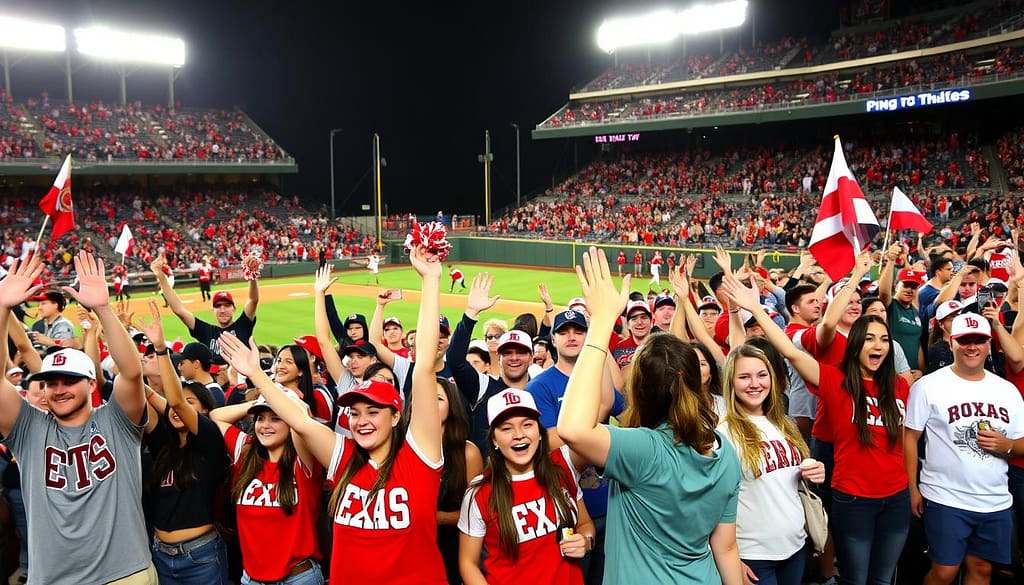 student section traditions texas baseball