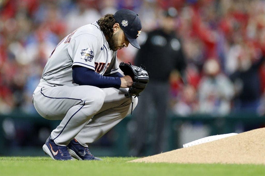 Lance McCullers Jr. #43 of the Houston Astros