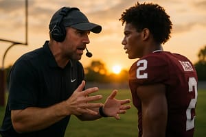 Aggies recruiting strategy discussion near a Texas college baseball field