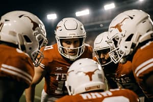 Texas athletes celebrating a season of Longhorns Top-Five Finishes across multiple sports