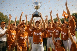 Texas Women's Athletics athletes celebrate a championship season on campus