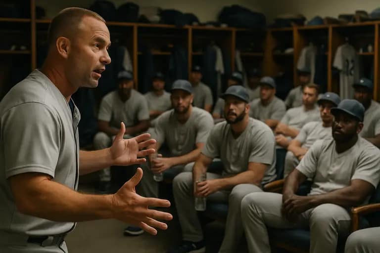 Players gathered near the dugout during pregame preparation
